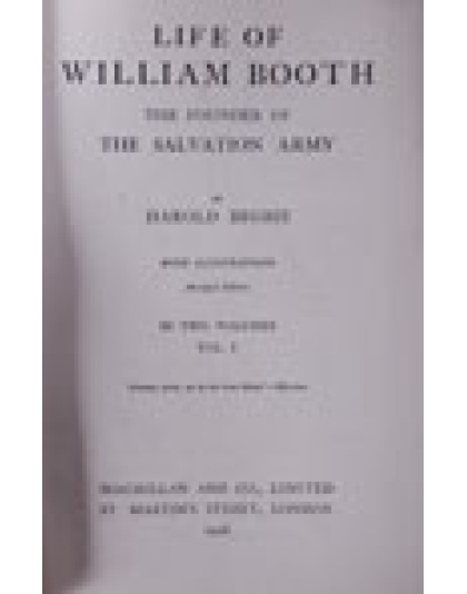 William Booth - Founder of the S.A. - Volume 1 (Hardback)