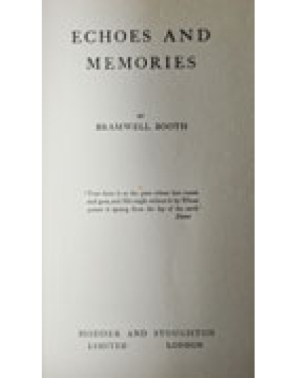 Echoes and Memories (Hardback)