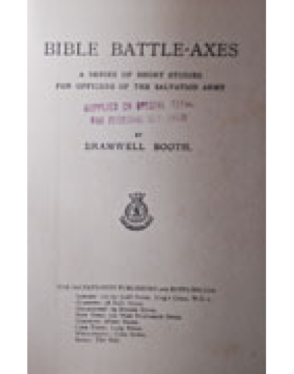 Bible Battle Axes