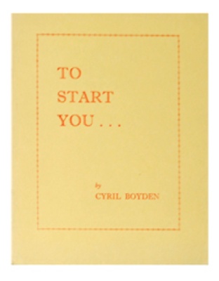 To Start You (Booklet)