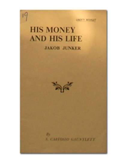 His Money and His Life (Jakob Junker)