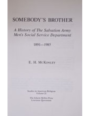 Somebody's Brother - History of USA Social Services (hardback)