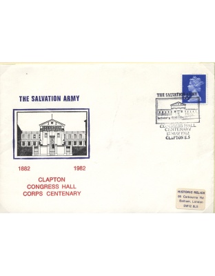 First Day Cover Clapton Congress Hall