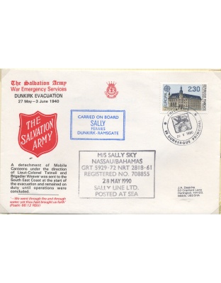 First Day Cover Dunkirk Evacuation Sally Line