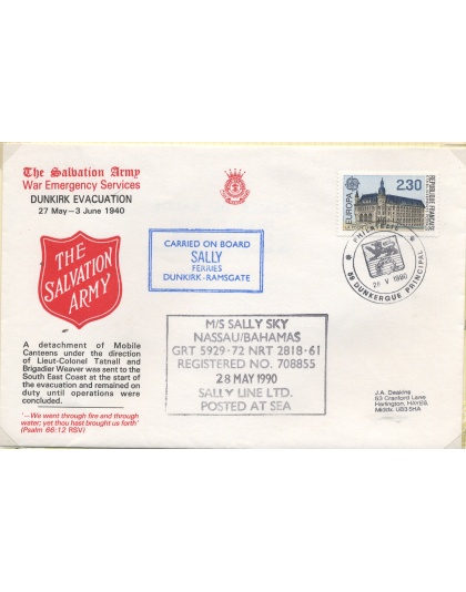 First Day Cover Dunkirk Evacuation Sally Line