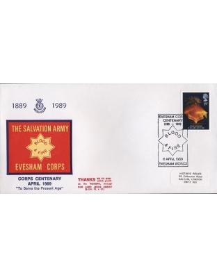 First Day Cover Evesham Corps