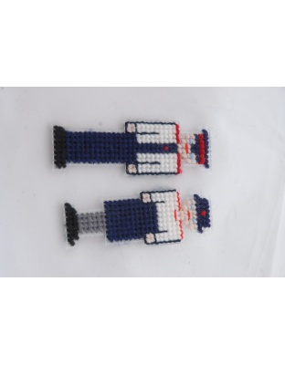 Cross stitched Salvation Army Soldiers