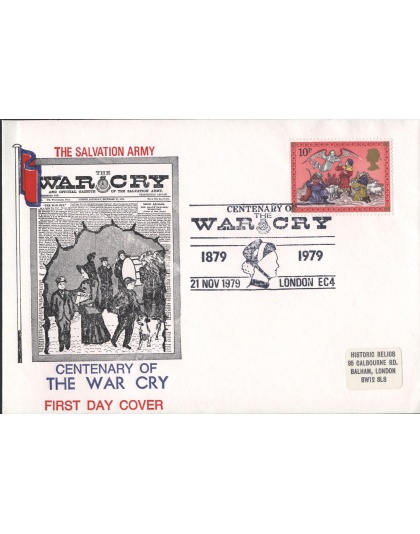 First Day Cover War Cry Centenary