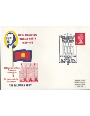 First Day Cover William Booth 150th Anniversary