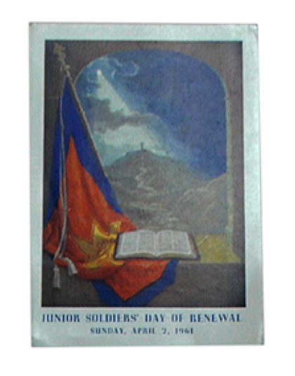 Picture Card of Flag through open window (1961)