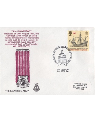 First Day Cover SA Order of Merit